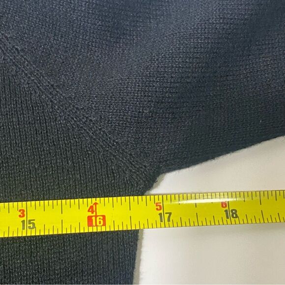 Vintage Kathie Lee Collection Black Beaded Knit Button Front Cardigan Size Small - Picture 5 of 16